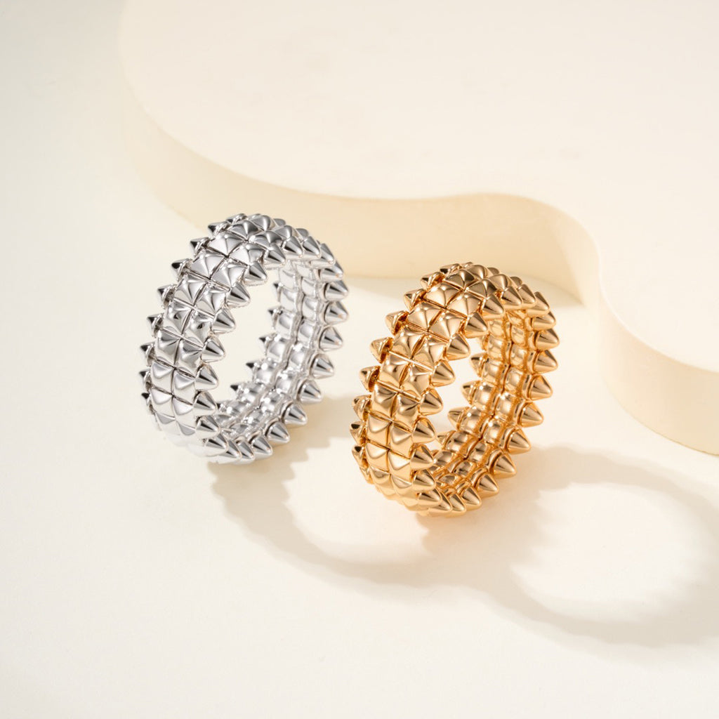 [Amore Jewels]CLASH 9.2MM DOUBLE ROW RING