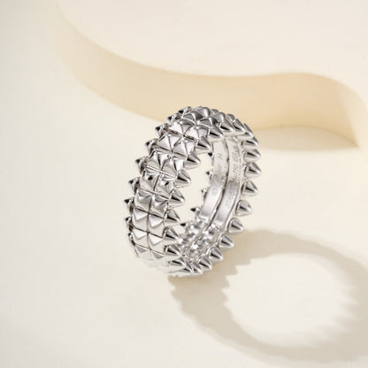 [Amore Jewels]CLASH 9.2MM DOUBLE ROW RING