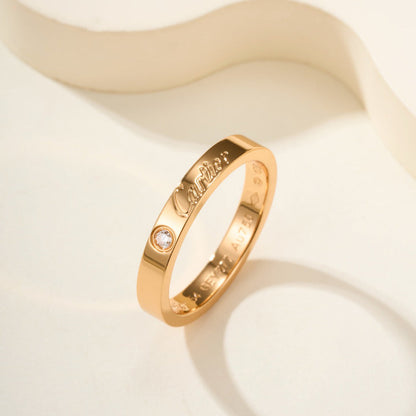 [Amore Jewels]LOVE RING 4MM 1 DIAMOND