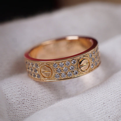 [Amore Jewels]LOVE RING 5.5MM DIAMONDS PAVED