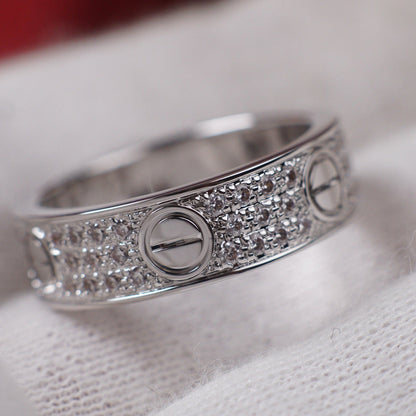 [Amore Jewels]LOVE RING 5.5MM DIAMONDS PAVED