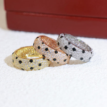 [Amore Jewels]PANTHERE SPOTTED FULL DIAMOND RING