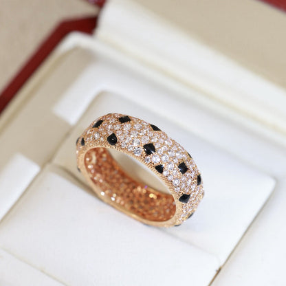 [Amore Jewels]PANTHERE SPOTTED FULL DIAMOND RING