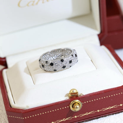 [Amore Jewels]PANTHERE SPOTTED FULL DIAMOND RING