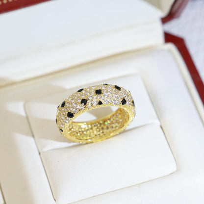 [Amore Jewels]PANTHERE SPOTTED FULL DIAMOND RING