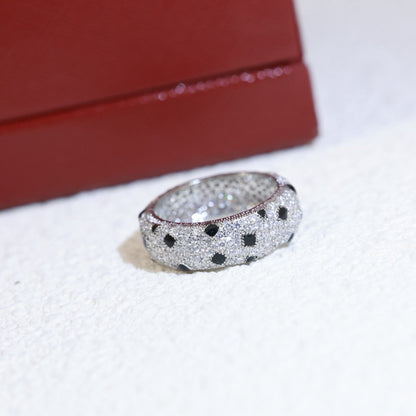 [Amore Jewels]PANTHERE SPOTTED FULL DIAMOND RING