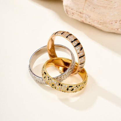[Amore Jewels]TRINITY  RING LEOPARD PRINT