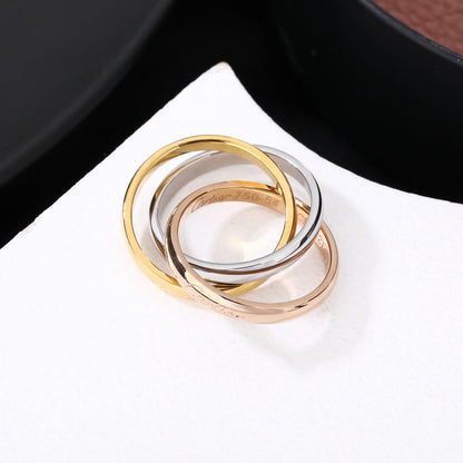 [Amore Jewels]TRINITY 3.2MM RING COLLECTION