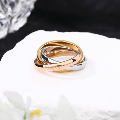 [Amore Jewels]TRINITY 3.2MM RING COLLECTION