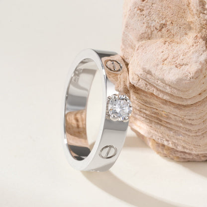 [Amore Jewels]LOVE RING 3.6MM 1 BIG DIAMOND