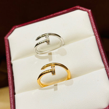 [Amore Jewels]JUSTE 1.8MM HALF DIAMOND RING