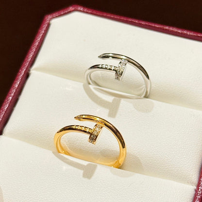 [Amore Jewels]JUSTE 1.8MM HALF DIAMOND RING