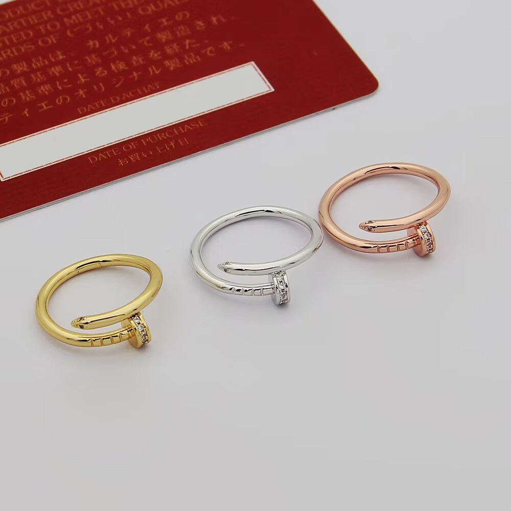 [Amore Jewels]JUSTE 1.8MM HALF DIAMOND RING