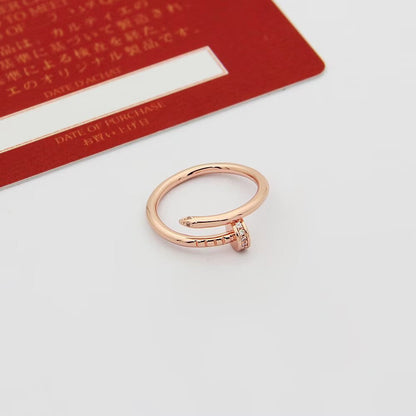 [Amore Jewels]JUSTE 1.8MM HALF DIAMOND RING