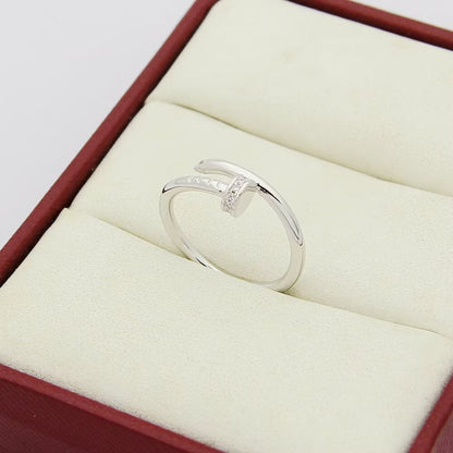 [Amore Jewels]JUSTE 1.8MM HALF DIAMOND RING