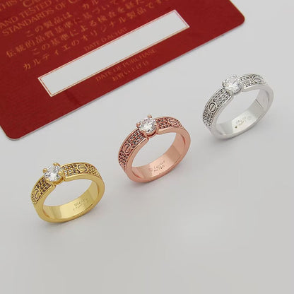 [Amore Jewels]LOVE RING 3.6MM 1 BIG DIAMOND FULL DIAMOND
