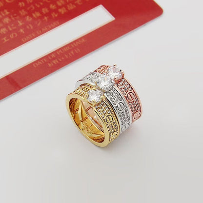 [Amore Jewels]LOVE RING 3.6MM 1 BIG DIAMOND FULL DIAMOND