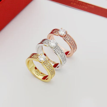 [Amore Jewels]LOVE RING 3.6MM 1 BIG DIAMOND FULL DIAMOND