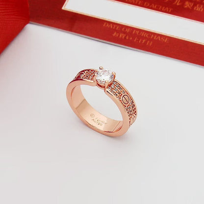 [Amore Jewels]LOVE RING 3.6MM 1 BIG DIAMOND FULL DIAMOND