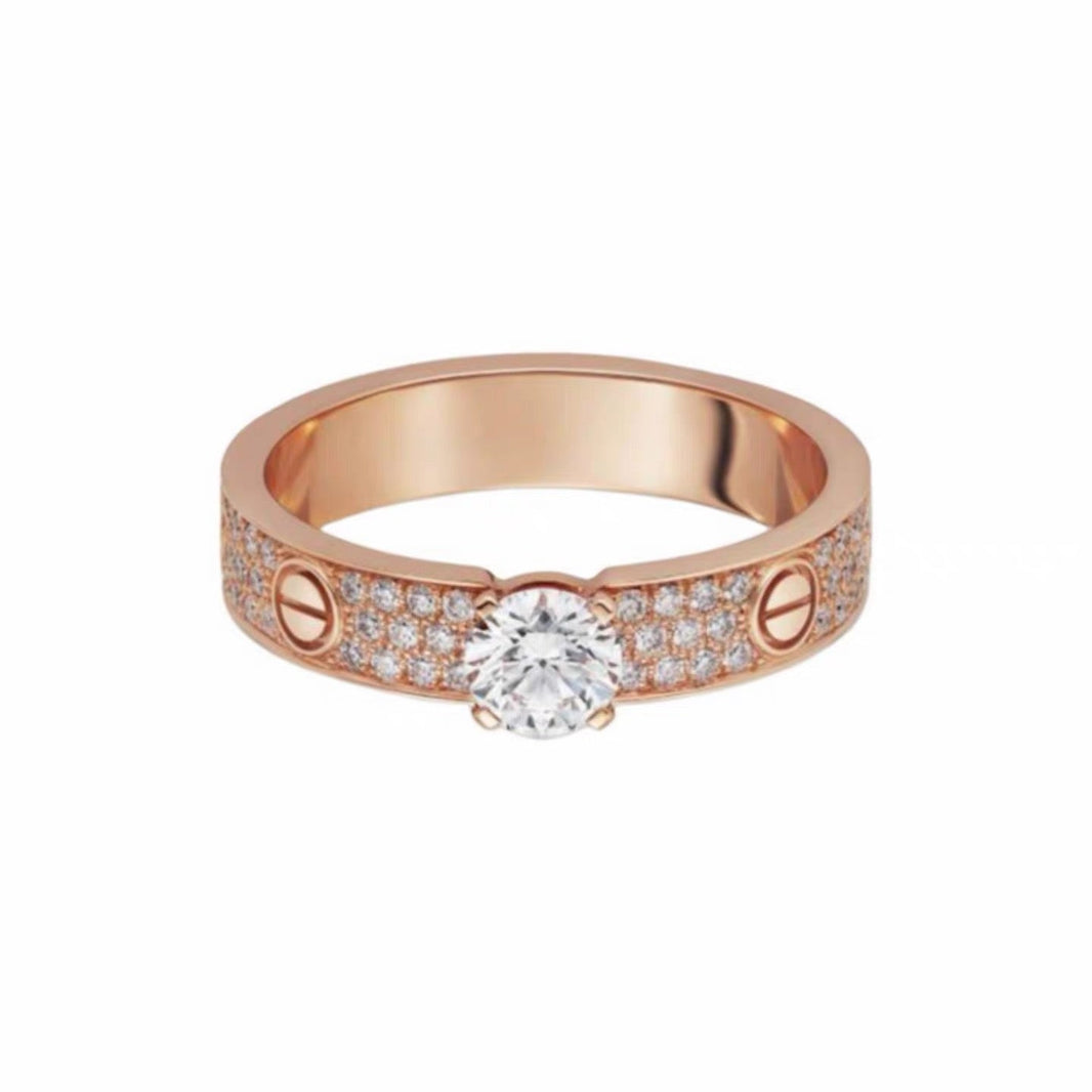 [Amore Jewels]LOVE RING 3.6MM 1 BIG DIAMOND FULL DIAMOND