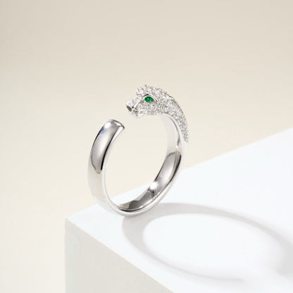 [Amore Jewels]PANTHERE HALF DIAMOND SMALL RING