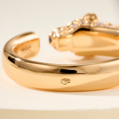 [Amore Jewels]PANTHERE HALF DIAMOND SMALL RING
