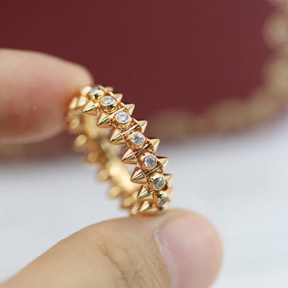 [Amore Jewels]CLASH 6.8MM DIAMOND MEDIUM RING