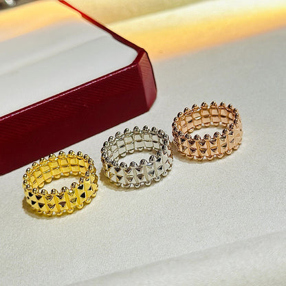 [Amore Jewels]CLASH 9.2MM DOUBLE ROW RING