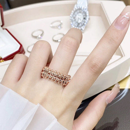 [Amore Jewels]CLASH 9.2MM DOUBLE ROW RING
