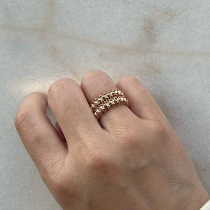 [Amore Jewels]CLASH 9.2MM DOUBLE ROW RING