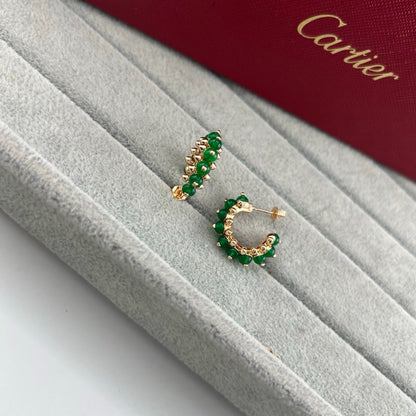 [Amore Jewels]CLASH 7.9MM AGATE CHALCEDONY EARRINGS