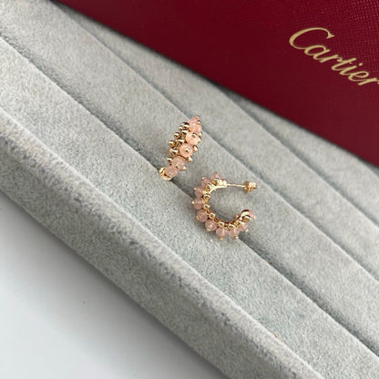 [Amore Jewels]CLASH 7.9MM AGATE CHALCEDONY EARRINGS