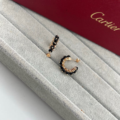 [Amore Jewels]CLASH 7.9MM AGATE CHALCEDONY EARRINGS