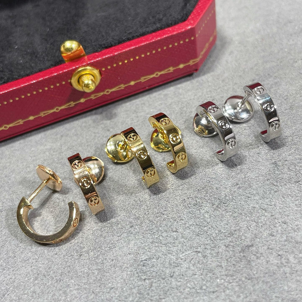 [Amore Jewels]LOVE EARRINGS 2.65 MM NO DIAMOND SMALL