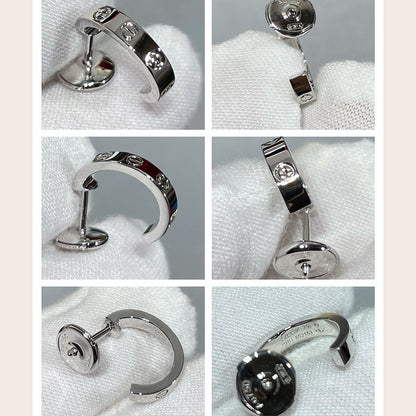 [Amore Jewels]LOVE EARRINGS 2.65 MM NO DIAMOND SMALL