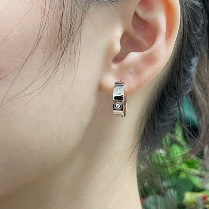 [Amore Jewels]LOVE EARRINGS 5.7MM 2 DIAMONDS
