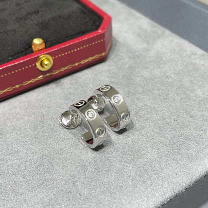 [Amore Jewels]LOVE EARRINGS 5.7MM 2 DIAMONDS