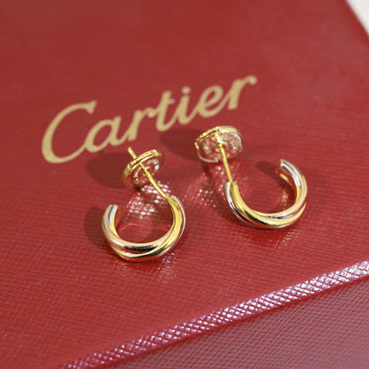 [Amore Jewels]TRINITY ON DIAMOND MINI EARRINGS