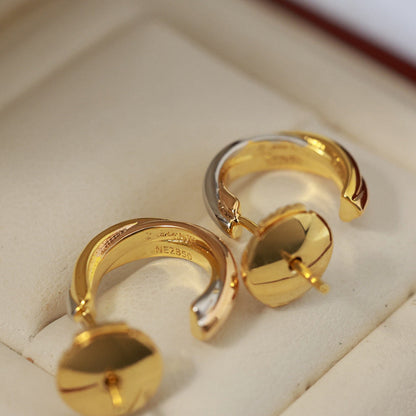 [Amore Jewels]TRINITY ON DIAMOND MINI EARRINGS