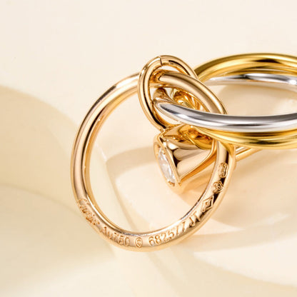 [Amore Jewels]TRINITY ON DIAMOND  EARRINGS