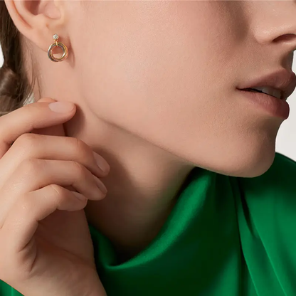 [Amore Jewels]TRINITY ON DIAMOND  EARRINGS