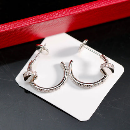 [Amore Jewels]JUSTE FULL DIAMOND SMALL EARRINGS