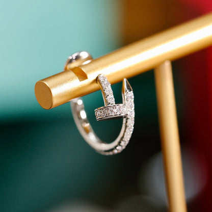 [Amore Jewels]JUSTE FULL DIAMOND SMALL EARRINGS