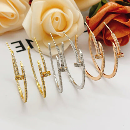 [Amore Jewels]JUSTE FULL DIAMOND LARGE EARRINGS
