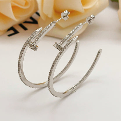 [Amore Jewels]JUSTE FULL DIAMOND LARGE EARRINGS