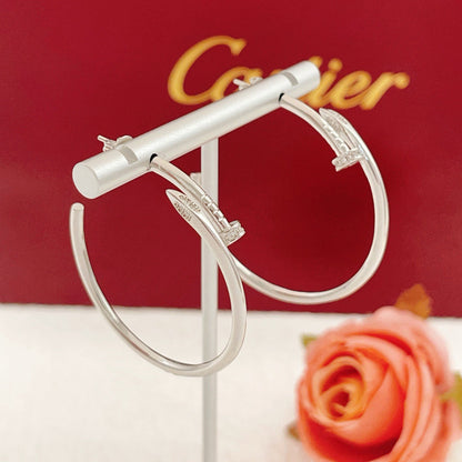 [Amore Jewels]JUSTE HALF DIAMOND LARGE EARRINGS