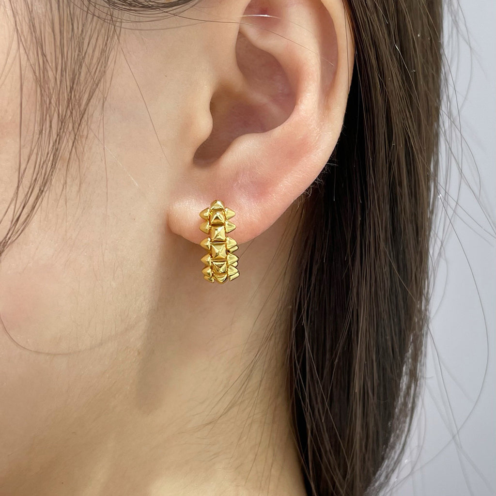[Amore Jewels]CLASH MINI HOOP EARRINGS