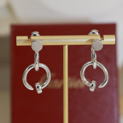 [Amore Jewels]JUSTE NO DIAMOND DOUBLE EARRINGS