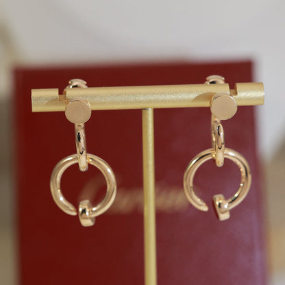 [Amore Jewels]JUSTE NO DIAMOND DOUBLE EARRINGS