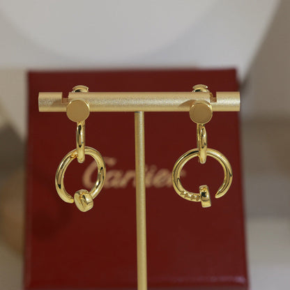 [Amore Jewels]JUSTE NO DIAMOND DOUBLE EARRINGS
